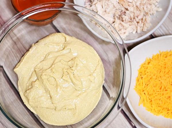 Buffalo Chicken Hummus - Football Favorite - Step 2